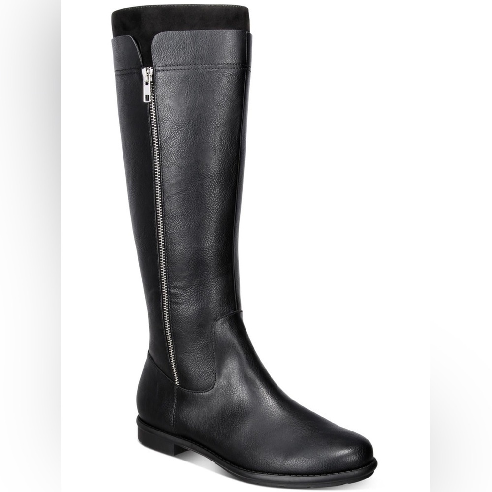 Style & Co. Style & Co. Womens Olliee Faux Leather Tall Knee-High Boots